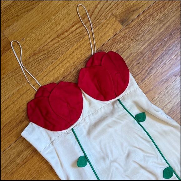 New Farm Rio Rose Detailed Sleeveless Dress Size M - Picture 11 of 13